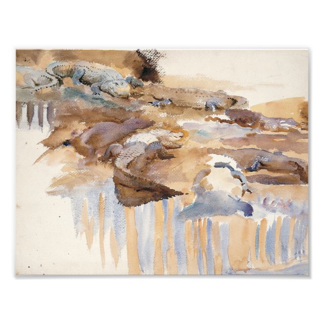 Impression Photo John Singer Sargent - Alligators (Devant)