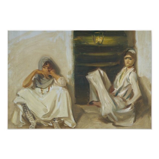 Impression Photo John Singer Sargent - Deux femmes arabes (Devant)