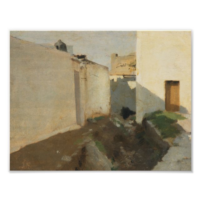 Impression Photo John Singer Sargent - Murs blancs à Sunlight (Devant)