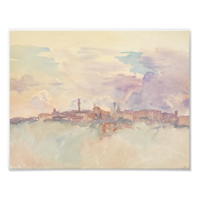 Impression Photo John Singer Sargent - Siena (Devant)