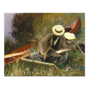 Impression Photo John Singer Sargent - Une étude sur les portes ouv