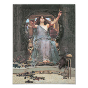 Impression Photo John William Waterhouse "cercle offrant la tasse "