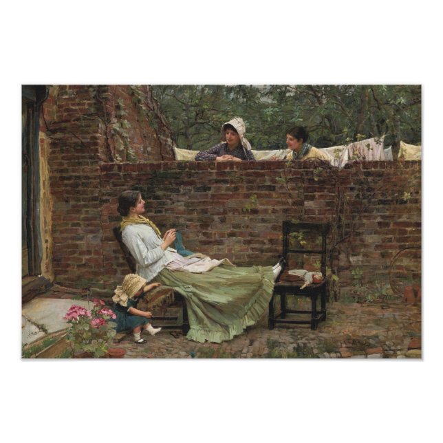 Impression Photo John William Waterhouse - Good Neighbours (Devant)