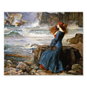 Impression Photo John William Waterhouse - Miranda - La tempête