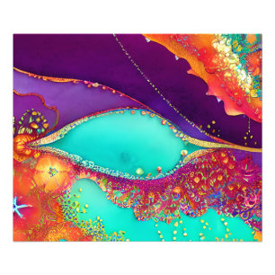 Impression Photo Joli Art De La Plage Abstrait