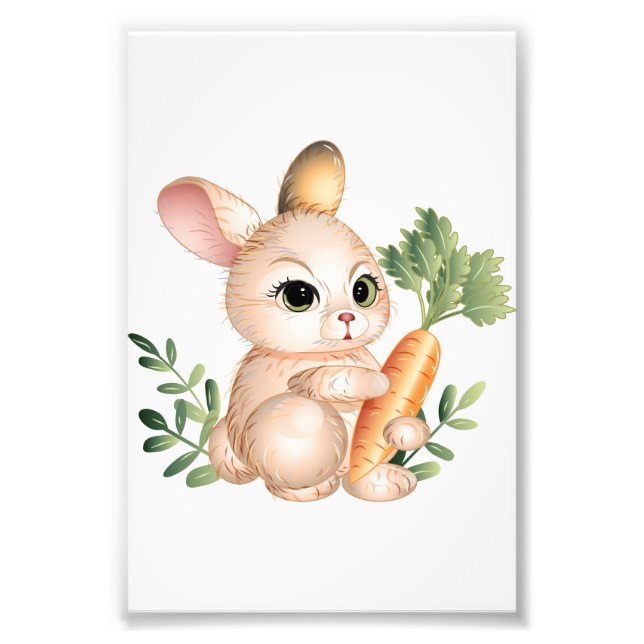 Impression Photo Joli petit lapin (Devant)