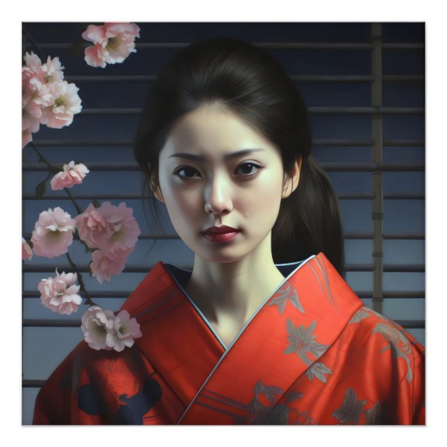 Impression Photo Jolie fille asiatique (Devant)