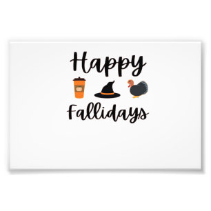 Impression Photo Jolie saison d'automne Joyeux Fallidays Action de
