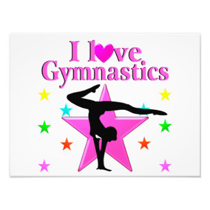 IMPRESSION PHOTO JOLIMENT ROSE J'AIME LE DESIGN GYMNASTIQUE