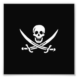 Impression Photo Jolly roger drapeau de pirate