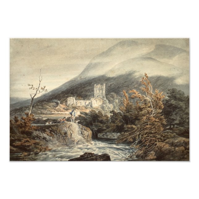 Impression Photo Joseph Mallord William Turner - Abbaye de Llanthon (Devant)