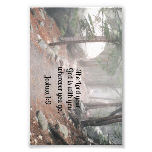 Impression Photo Josué 1:9 L'Éternel, ton Dieu, est avec toi