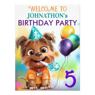 Impression Photo Jote Chien Chien Chien Chien Anniversaire