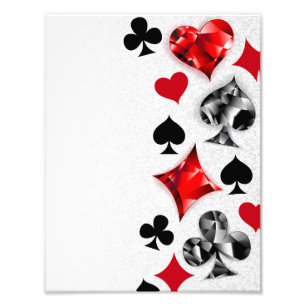 Impression Photo Joueur de poker Joueur de cartes de jouer costumes