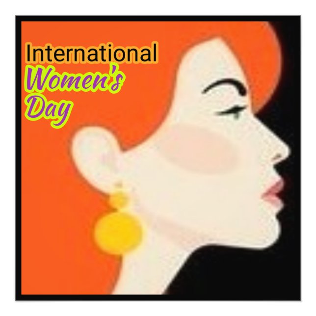 Impression Photo Journée internationale de la femme. (Devant)