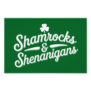 Impression Photo Joyeuse Saint-Patrick Chance Trèfle&Shenanigans