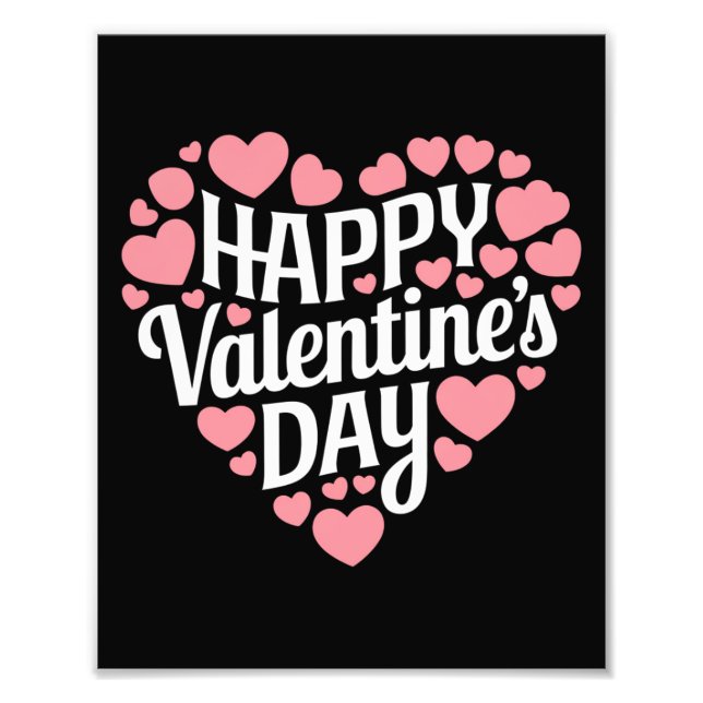 Impression Photo Joyeuse Saint-Valentin drôle Cœur Amour Valentin  (Devant)
