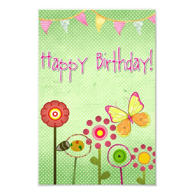 Impression Photo Joyeux anniversaire (Devant)