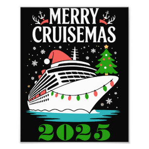 Impression Photo Joyeux Cruisemas Personnalisé Famille Bateau de Cr