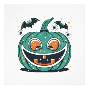 Impression Photo Joyeux Halloween ! Découpez une citrouille !