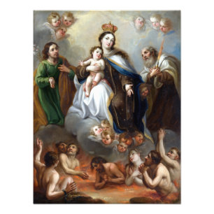 Impression Photo Juan Francisco de Aguilera La Vierge de Carmen Po