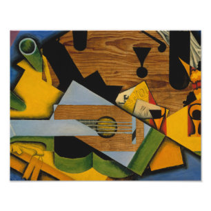 Impression Photo Juan Gris - la vie toujours avec une guitare