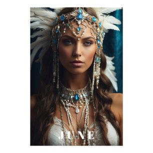 Impression Photo *~ JUIN Boho Headdress PEARLS AP53