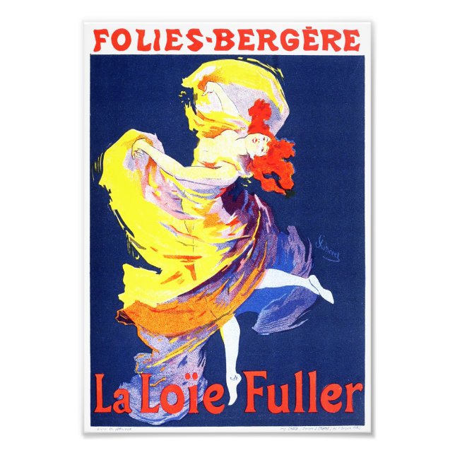 Impression Photo Jules Cheret Folies Bergere Imprimer (Devant)