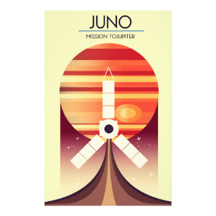 Impression Photo Juno - Mission sur Jupiter Art spatial