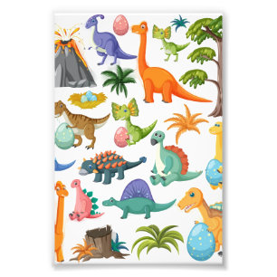 Impression Photo Jurassic Adventure : Papier peint à thème Dinosaur