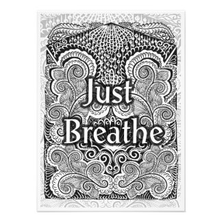 Impression Photo Just Breathe - Calmer Mandala Inspiré