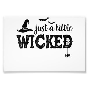 Impression Photo Juste un peu méchant T-shirt Halloween pour femmes