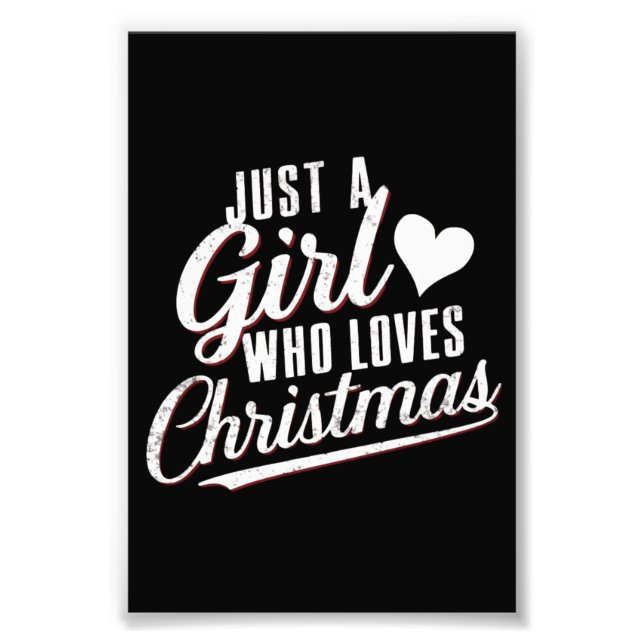 Impression Photo Juste une fille qui aime Noël  (Devant)