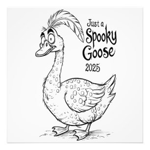 Impression Photo Juste Une Oie Éffrayante Amusant Halloween 2025