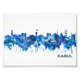 Impression Photo Kaboul Afghanistan Skyline Blue