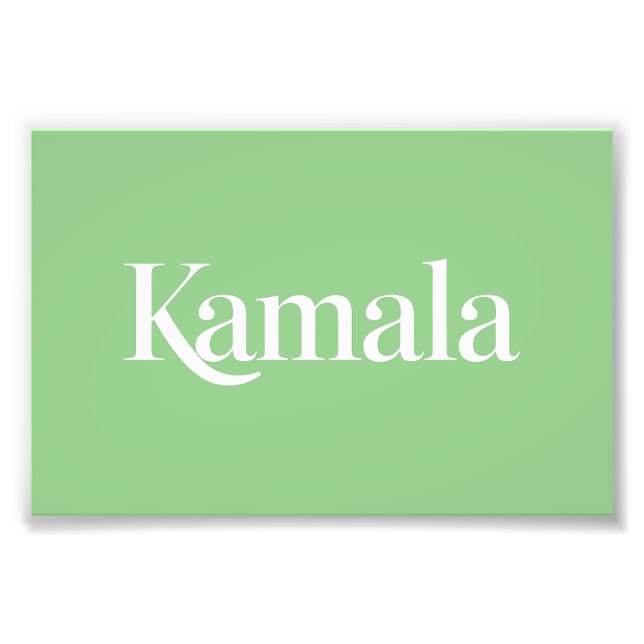 Impression Photo Kamala Brat Kamala Harris pour le président 2024 (Devant)