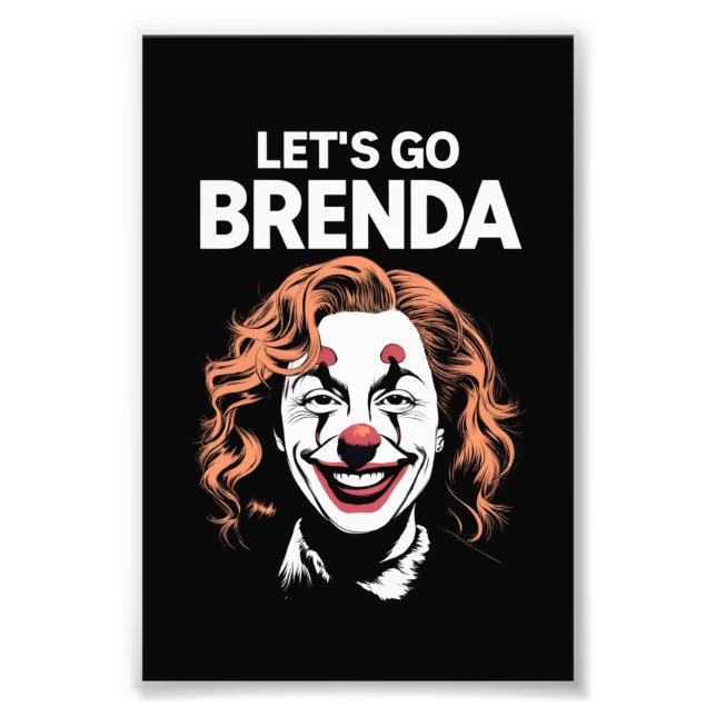 Impression Photo Kamala Clown Allons-y Brenda (Devant)