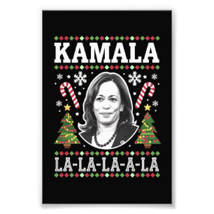 Impression Photo Kamala Harris 2024 Noël Virgule La Xmas