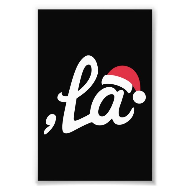 Impression Photo Kamala Harris drôle 2024 Comma La Noël (Devant)