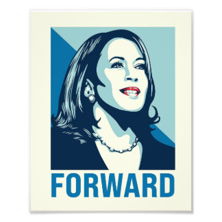 IMPRESSION PHOTO KAMALA HARRIS EN AVANT