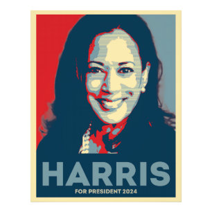 Impression Photo Kamala Harris pour le président 2024 - Hope