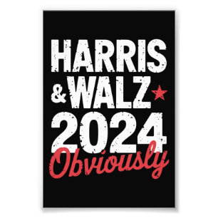 Impression Photo Kamala Walz Évidemment 2024 Harris Waltz 2024