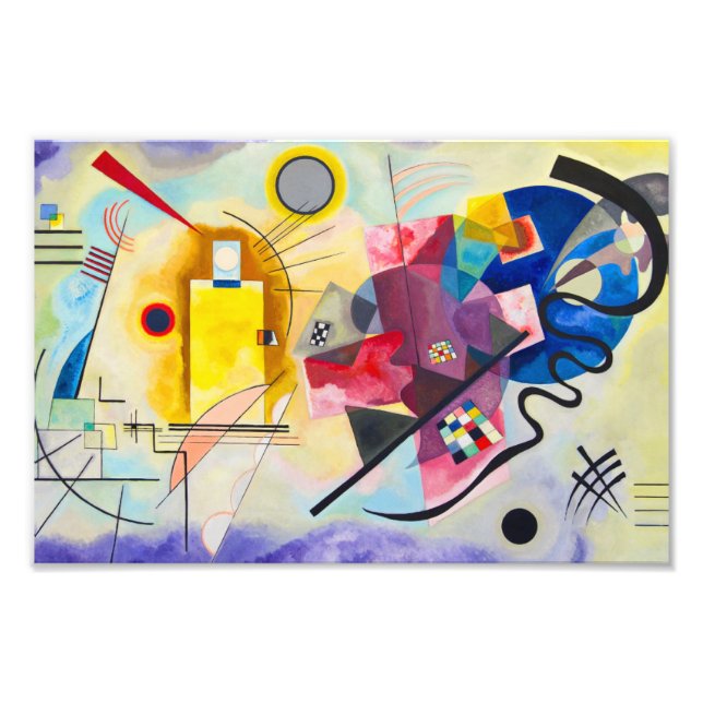 Impression Photo Kandinsky jaune-rouge-bleu (Devant)