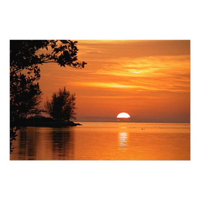 Impression Photo Key West, coucher de soleil de Floride, belle phot (Devant)
