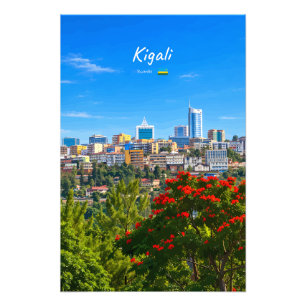 Impression Photo Kigali, Rwanda - Paysage urbain moderne