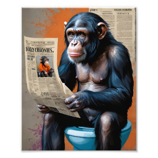 Impression Photo King Chimp Realism rencontre Pop Art Majestic