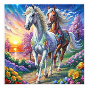 Impression Photo Kit de peinture en diamant 5D Design de cheval do-