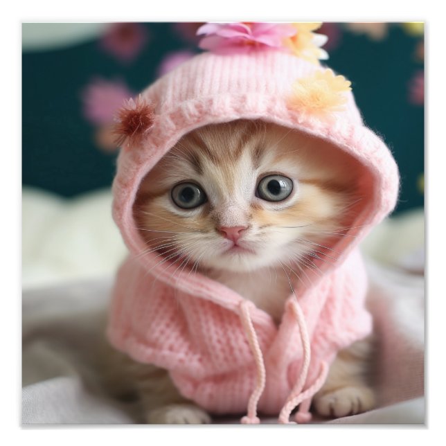 Impression Photo Kitten Nursery & Children's Room Prints (Devant)