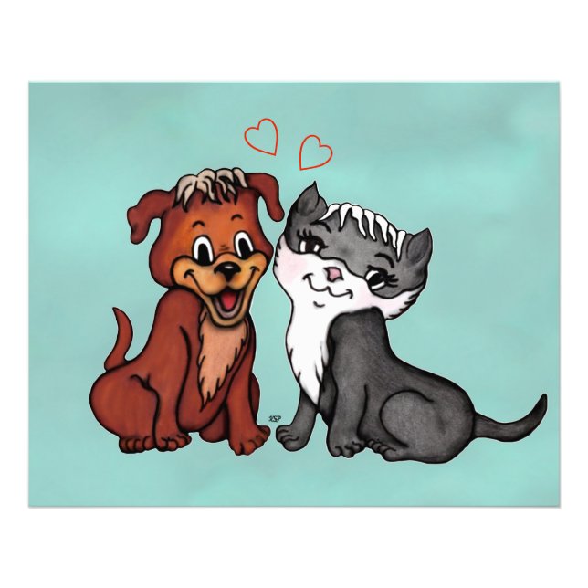 Impression Photo Kitty et Puppy (Devant)