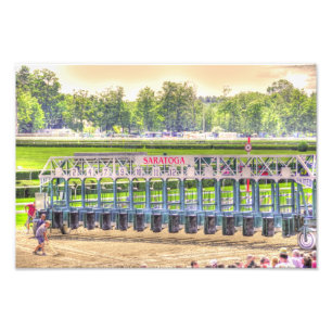 Impression Photo La barrière de départ de Saratoga